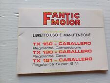 Fantic Caballero 50 TX 160 TX 190 TX 191 1976 manuale uso + Garanzia originale
