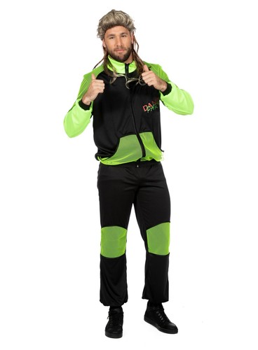 Tuta raver verde - verde, look