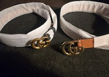 Gucci Black Leather Belts with