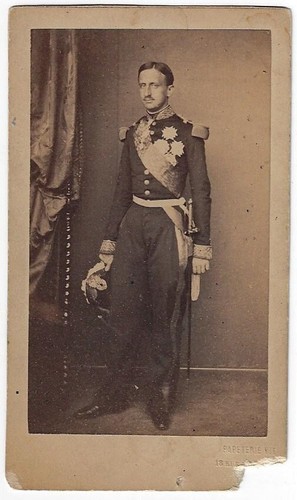 Originale photo cdv - c1860, roi