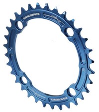 Catena MTB Race Face Singola Stretta Larga 1x - 104mm BCD 32t Blu