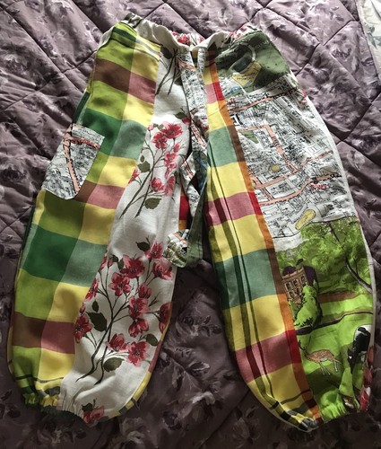 Pantaloni boho upcycled - pantaloni,
