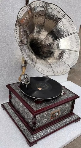 Antico grammofono hmv - antico,