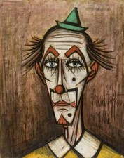 Clown di Bernard Buffet Stampa