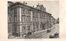 Stampa antica MILANO PALAZZO