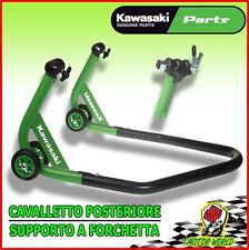 KAWASAKI CAVALLETTO ORIGINALE ALZA MOTO POSTERIORE CON ATTACCO A FORCHETTA