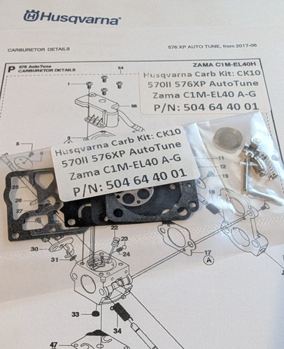 Kit riparazione carburatore