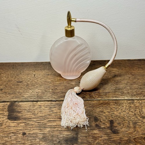 Vintage frosted pink glass - frosted,