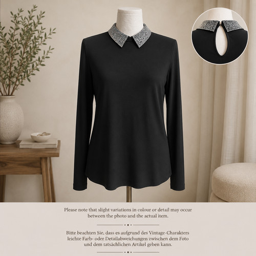 Hallhuber blusa top nero - hallhuber,