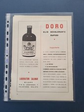 DORO OLIO DECOLORANTE RAPIDO CALMAR CLIPPING RITAGLIO PUBBLICITA' ADVERTISING 43