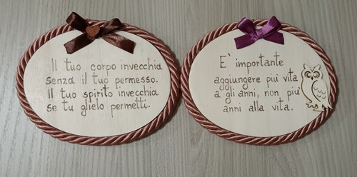 Quadretti legno frasi - legno,