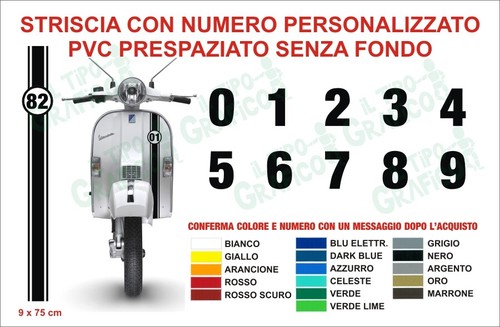 Striscia sticker numero - sticker,