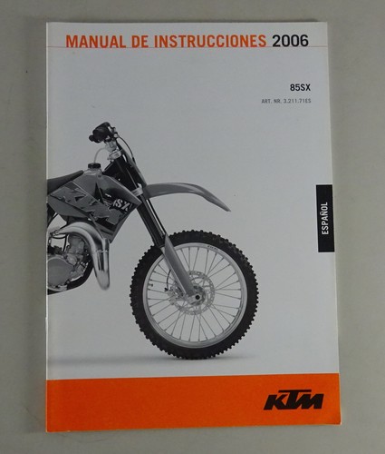 Manuale istruzioni ktm - ktm, 85