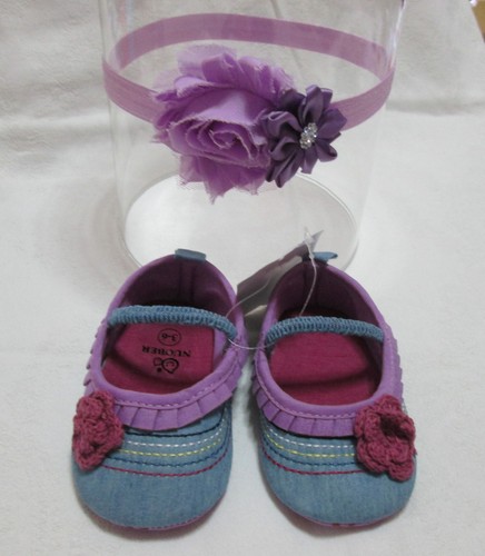 Scarpe neonata jeans completo - scarpe,