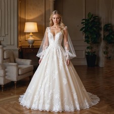 Abito da sposa in pizzo boho