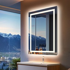 Specchio bagno grande LED con