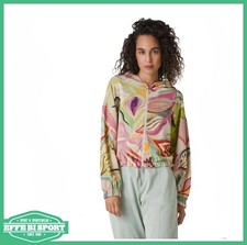 Felpa Deha donna con cappuccio maglia corta con zip tempo libero moda logo