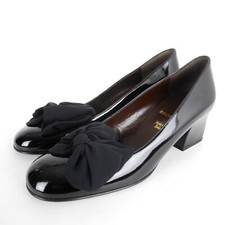 M Bruno Magli décolleté scarpe da donna numero 36 nere vernice lucida pelle fiocco