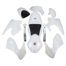 Set carene completo bianco con sella per pocket bike - HMParts