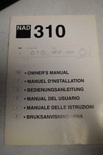 Original NAD Stereo Intergrated Amplifier 310 Owner's Manual