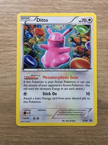 Pokemon tcg ditto xy40 black - pokemon,