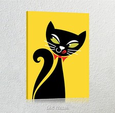 Gatto QUADRO 50x70 STAMPA TELA