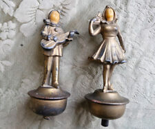 Coppia di antichi campanelli elettrici - interruttori, inizi '900 modernariato