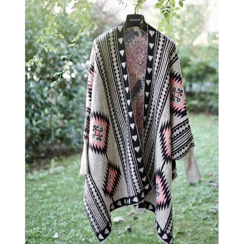 Poncho con maniche - con, donna