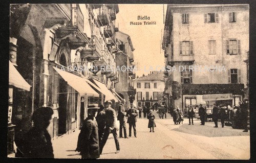 Cartolina biella piazza - cartolina,