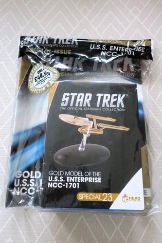 Eaglemoss star trek gold - eaglemoss,