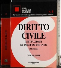 DIRITTO CIVILE. ISTITUZIONI DI DIRITTO PRIVATO. AA.VV. EDIZIONI SIMONE.