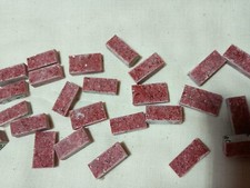 PIASTRELLE MOSAICO TRANCIATO QUARZO ROSSO 20x10x5 millimetri (Sacchetto 100pz)