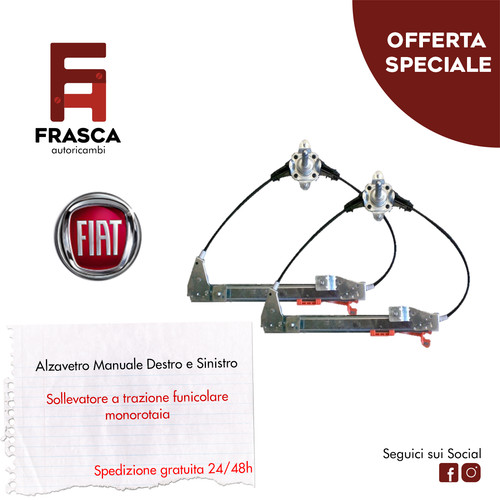 Alzavetro manuale posteriore - manuale,