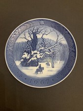 Piatto di Natale 1967 Royal Copenhagen Danimarca