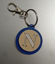 Portachiavi Napoli Calcio Tifosi  In Legno Verniciato 