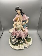 Statua Capodimonte Fiorenzo Meneghetti Madre E Figlio  