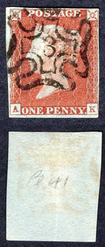 1841 penny rosso - 1841, (ak)