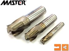 Frese cilindriche con Rompitruciolo per Sgrossatura 3 tagli serie corta HSS-Co