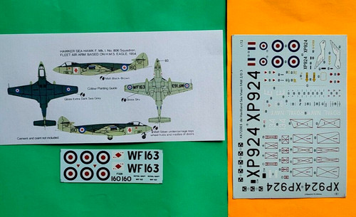 Decalcomanie 72 hawker - hawker, sea