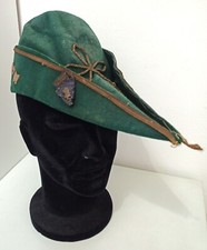 Feluca goliardica universitaria verde Università Torino anni '30 - Fascismo