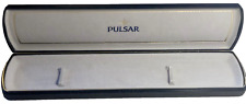 PULSAR-SCATOLA PER OROLOGIO-VINTAGE-RARE WATCH BOX-CASE-CAJA-USATA