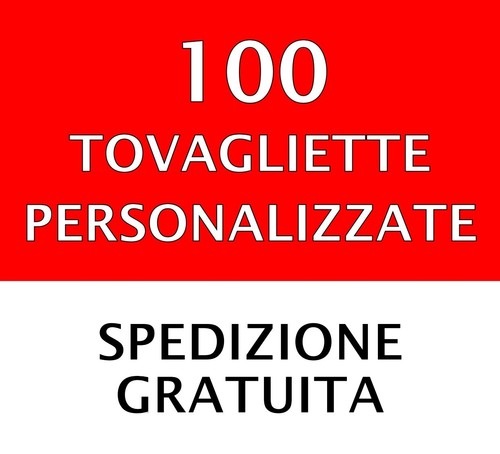 100 tovagliette personalizzate - 100,