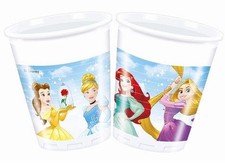 8 bicchieri Principesse Disney