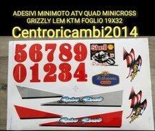 ADESIVI MINIMOTO ATV QUAD