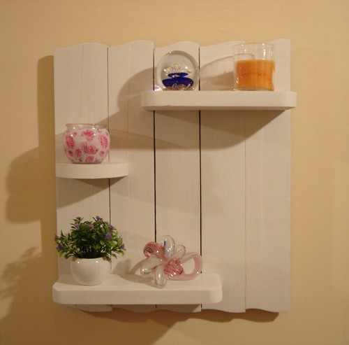 Mensola legno shabby chic - legno,