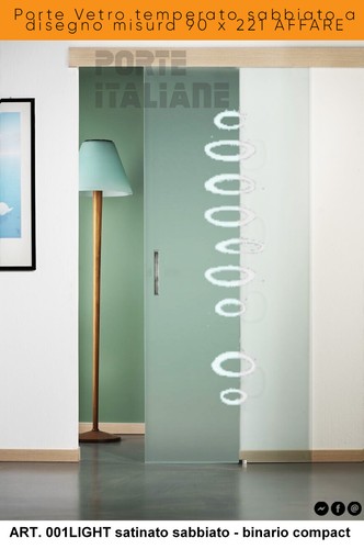 Porte vetro temperato sabbiato - porte,