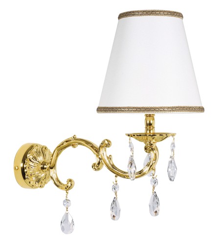 Applique cristallo ottone - in,