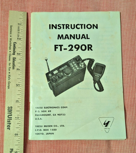 Manuale istruzioni vintage