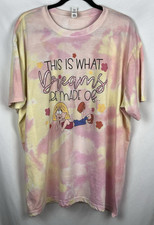 T-shirt Lizzie McGuire I sogni sono fatti di rosa giallo tie dye XXL Disney Y2K 00s