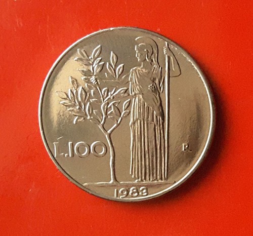 100 lire 1983 - -, barra